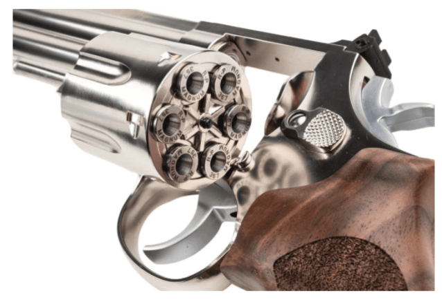 Ares S&W 686 6-inch Full Metal CO2 Airsoft Revolver with Real Wood Grips (Silver - APR-004) - Airsoft Revolvers - view 6